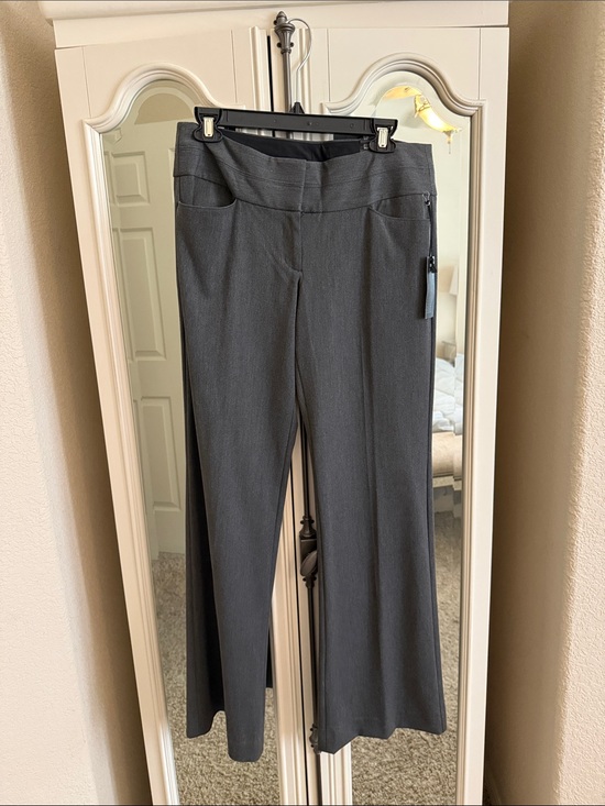 Express Pants - NWT- Express Studio Stretch Editor Charcoal Wide-Leg Ponte Pants